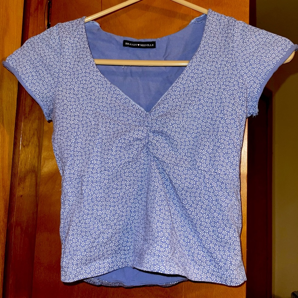Brandy Melville Floral Croptop